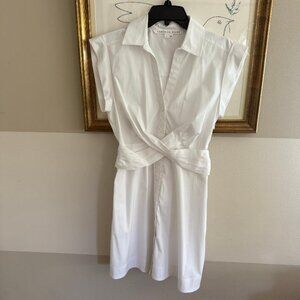 Veronica beard White Nagano shirtdress size 4